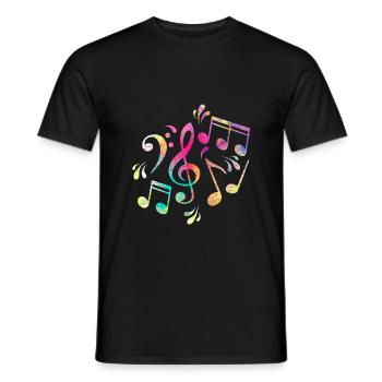 Partition - T-shirt homme - noir - Devant - AI Model Male 178 light (178cm)