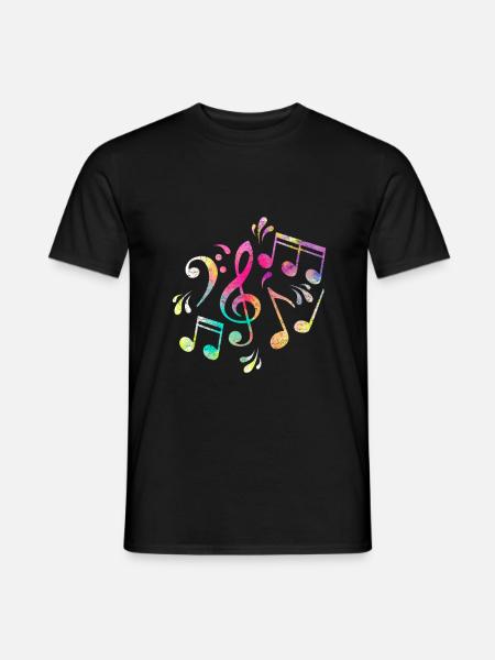 Sheet music - Men's T-Shirt - black