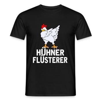 Chicken Chicken Whisperer - Men's T-Shirt - black - Front - AI Model Male 178 light (178cm)