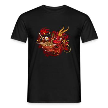 Ramen Drache Japan - Männer T-Shirt - Schwarz - Vorne - AI Model Male 178 light (178cm)