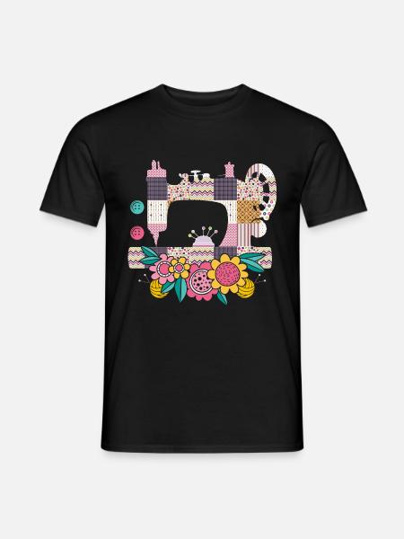 Sewing Sewing Machine Closer Tailor - Men's T-Shirt - black