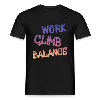Kletterer Boulderer klettern bouldern - Männer T-Shirt - Schwarz - Vorne - AI Model Male 178 light (178cm)