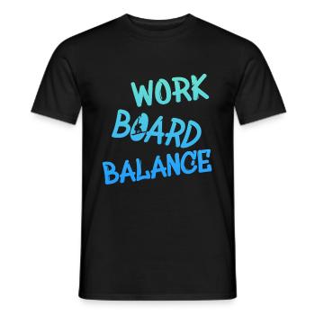 snowboarding - Männer T-Shirt - Schwarz - Vorne - AI Model Male 178 light (178cm)