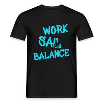Segeln Segelboot Sailing Segler Sailer - Männer T-Shirt - Schwarz - Vorne - AI Model Male 178 light (178cm)