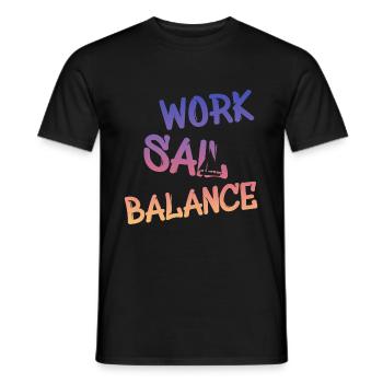 Segler, Segelboot, Sailer, Sailing - Männer T-Shirt - Schwarz - Vorne - AI Model Male 178 light (178cm)