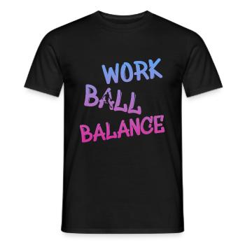 Basketball, Streetball - Männer T-Shirt - Schwarz - Vorne - AI Model Male 178 light (178cm)