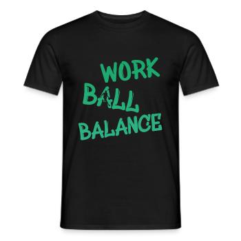 Basketball - Männer T-Shirt - Schwarz - Vorne - AI Model Male 178 light (178cm)