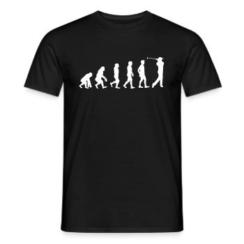 Golfer Golf Evolution Development golf clubs - Men's T-Shirt - black - Front - AI Model Male 178 light (178cm)