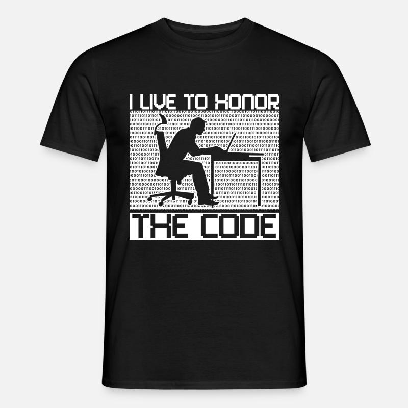 Programmierer Coder Software Entwickler - Männer T-Shirt - Schwarz