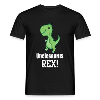oncle saurus rex unclesaurus oncle homme père - T-shirt homme - noir - Devant - AI Model Male 178 light (178cm)
