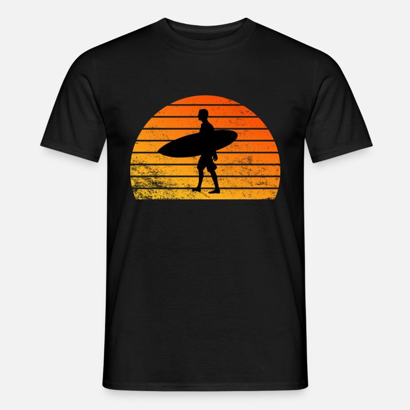 Surfing - Männer T-Shirt - Schwarz