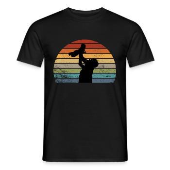 Père et fille - T-shirt homme - noir - Devant - AI Model Male 178 light (178cm)