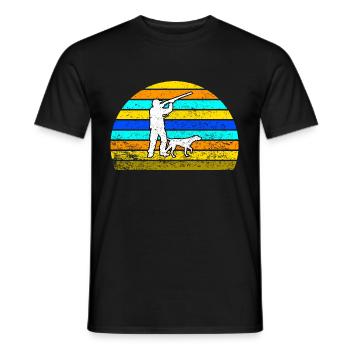 hunter - Men's T-Shirt - black - Front - AI Model Male 178 light (178cm)