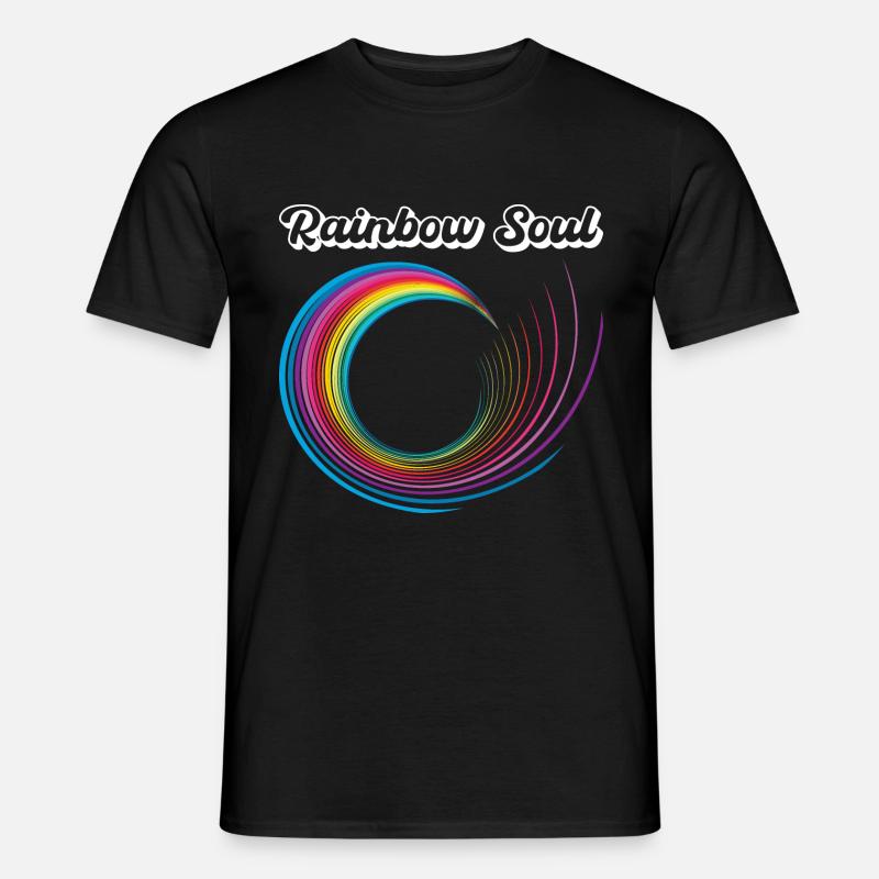 Rainbow soul Geschenkidee - Männer T-Shirt - Schwarz