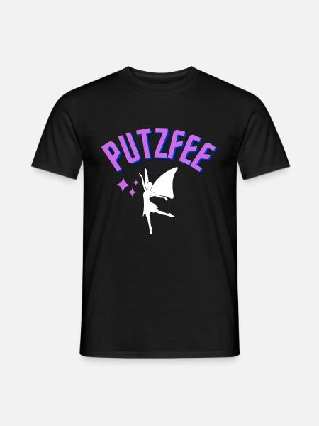 Putzfee - Männer T-Shirt - Schwarz