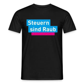 FDP JuLIs Junge Liberale Liberal Neoliberal - Männer T-Shirt - Schwarz - Vorne - AI Model Male 178 light (178cm)