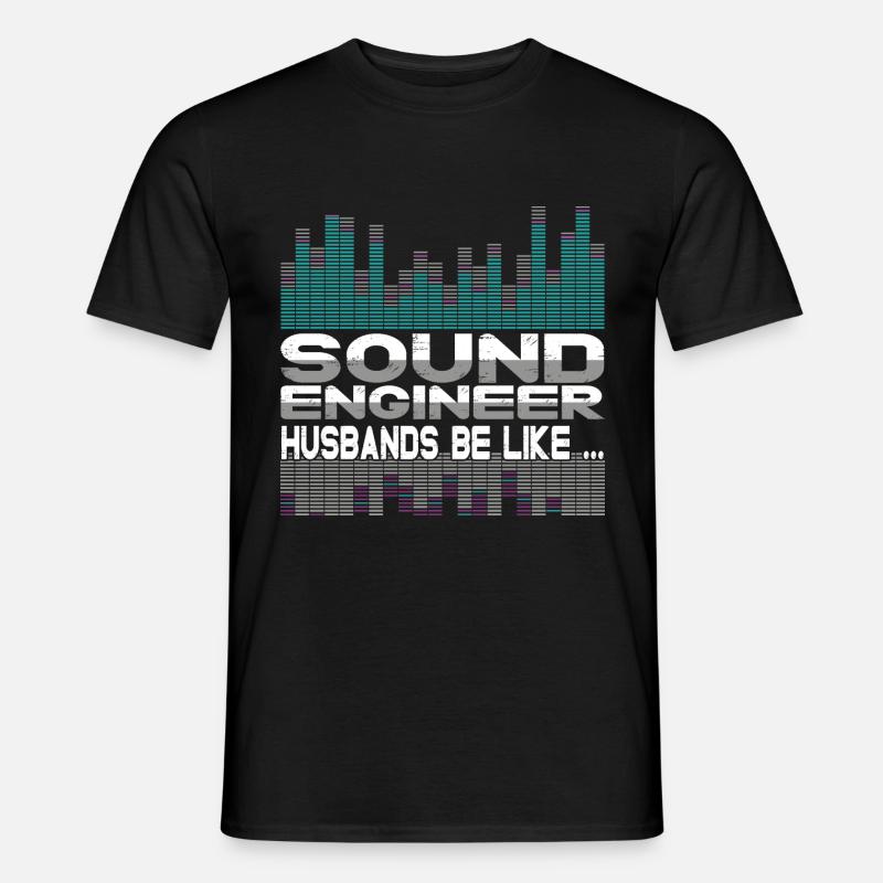 Tontechniker Sound Audio Engineer - Männer T-Shirt - Schwarz