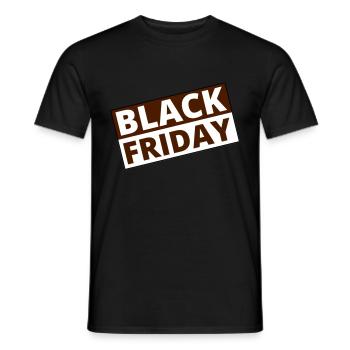 black Friday - T-shirt homme - noir - Devant - AI Model Male 178 light (178cm)