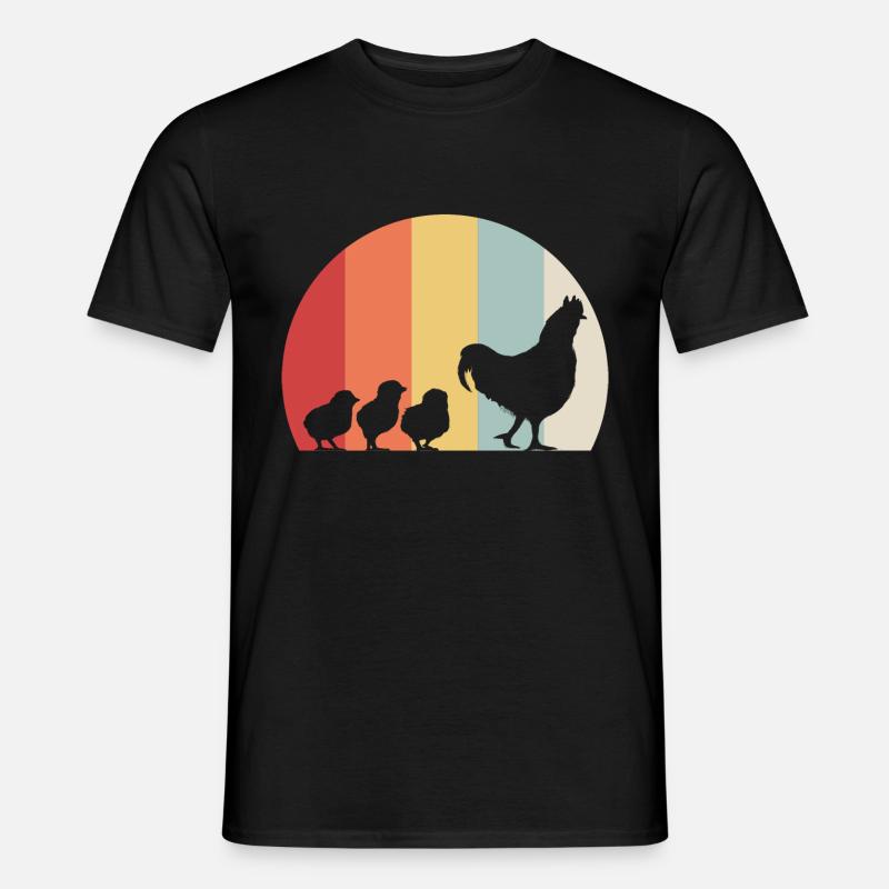 Chickens chicks - Men's T-Shirt - black