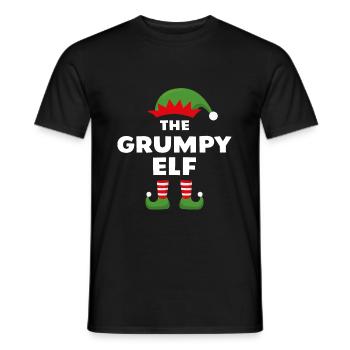 Der mürrische Elf - Männer T-Shirt - Schwarz - Vorne - AI Model Male 178 light (178cm)
