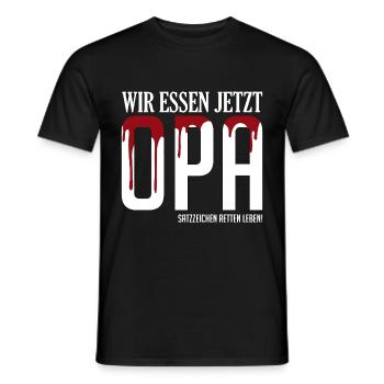 Deutschlehrer Wortwitz Witz Satzzeichen Geschenk - Männer T-Shirt - Schwarz - Vorne - AI Model Male 178 light (178cm)