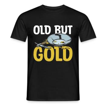 Des chercheurs d’or creusent un cadeau d’orpaillage - T-shirt homme - noir - Devant - AI Model Male 178 light (178cm)