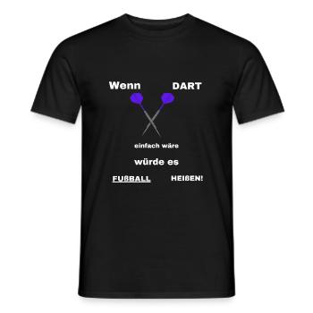 Dart - Männer T-Shirt - Schwarz - Vorne - AI Model Male 178 light (178cm)