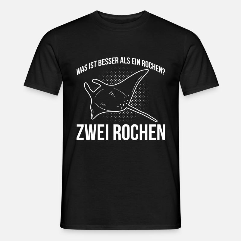 Was ist besser als ein Rochen? Zwei Rochen - Männer T-Shirt - Schwarz