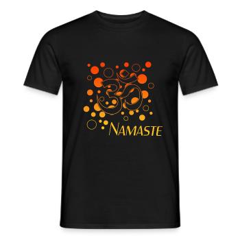 Namaste - Männer T-Shirt - Schwarz - Vorne - AI Model Male 178 light (178cm)
