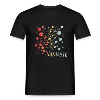 Namaste - Männer T-Shirt - Schwarz - Vorne - AI Model Male 178 light (178cm)