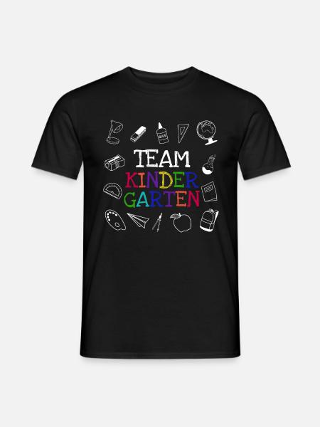 Team Kindergarten - Männer T-Shirt - Schwarz