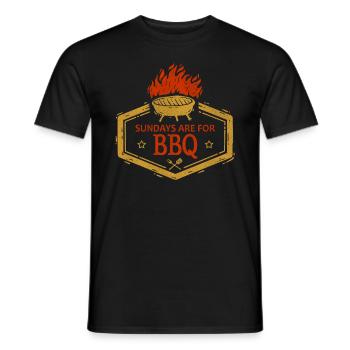 Grillen BBQ Barbeque - Männer T-Shirt - Schwarz - Vorne - AI Model Male 178 light (178cm)
