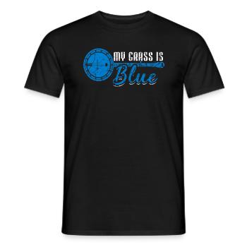 Bluegrass Musik Spieler Banjo Vintage - Männer T-Shirt - Schwarz - Vorne - AI Model Male 178 light (178cm)