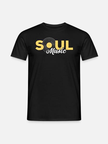 Soul Musik Musiker Black Musik Geschenk - Männer T-Shirt - Schwarz