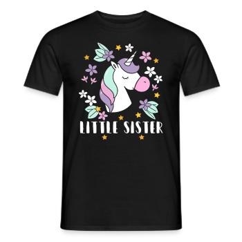 Little sister unicorn siblings daughter - Men's T-Shirt - black - Front - AI Model Male 178 light (178cm)
