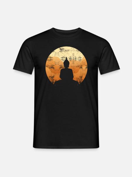 Buddha Buddhism Meditation Zen - Men's T-Shirt - black