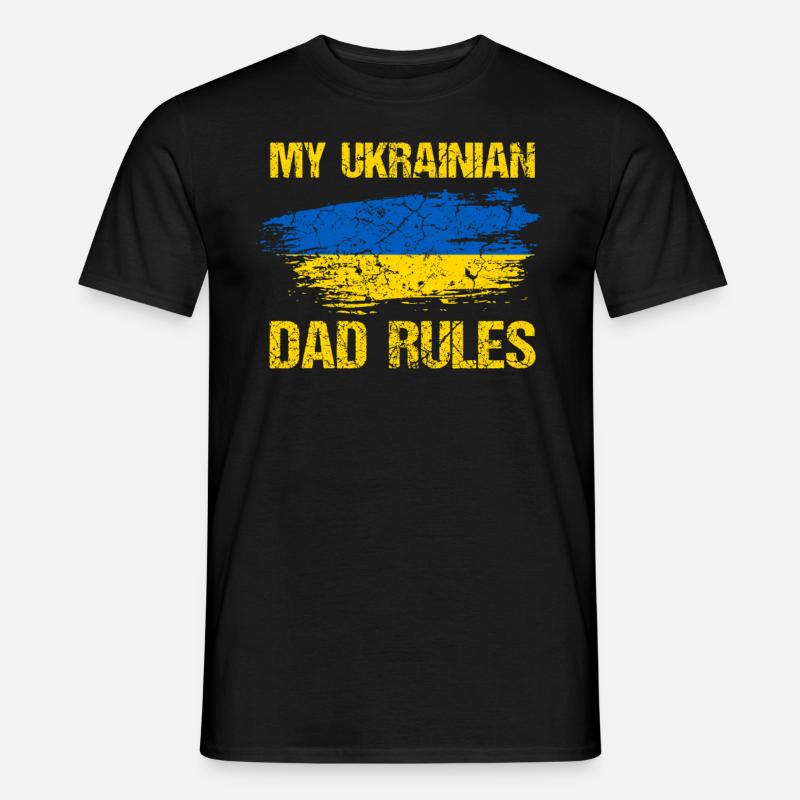Ukraine Vater - Männer T-Shirt - Schwarz