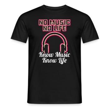 Musik Liebe Musiker Musikalisch Sound - Männer T-Shirt - Schwarz - Vorne - AI Model Male 178 light (178cm)