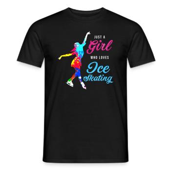 Patineuse patineuse patineur - T-shirt homme - noir - Devant - AI Model Male 178 light (178cm)