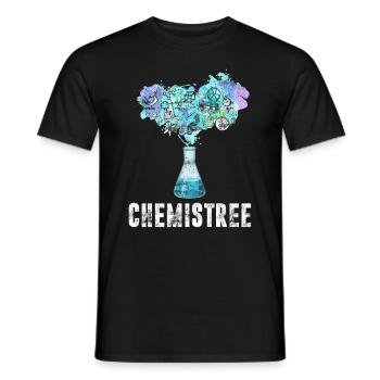 Chimiste arbre physicien chimiste professeur adjoint de laboratoire - T-shirt homme - noir - Devant - AI Model Male 178 light (178cm)