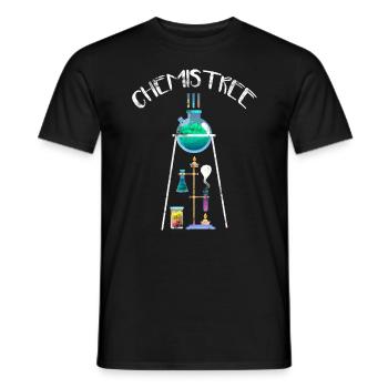 Chimiste arbre physicien chimiste professeur adjoint de laboratoire - T-shirt homme - noir - Devant - AI Model Male 178 light (178cm)