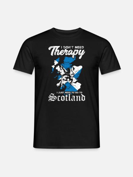 Scotland Lion Coat of Arms Retro Scottish Pride - Men's T-Shirt - black