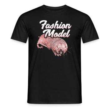 Nu mannequin rat mannequin rongeur rat rat humour - T-shirt homme - noir - Devant - AI Model Male 178 light (178cm)