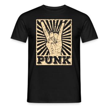 Cadeau de concert de groupe de punk rock anarchie musique punk - T-shirt homme - noir - Devant - AI Model Male 178 light (178cm)