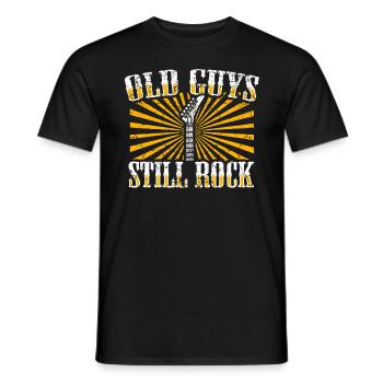 Cadeau de guitare rock légende rock and roll - T-shirt homme - noir - Devant - AI Model Male 178 light (178cm)