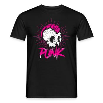 Musique punk licorne fille punk rock anarchie - T-shirt homme - noir - Devant - AI Model Male 178 light (178cm)