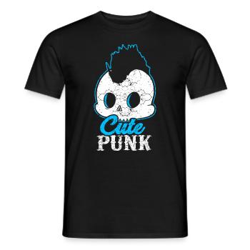 Punk rock music punk rocker punks punk gift - Men's T-Shirt - black - Front - AI Model Male 178 light (178cm)