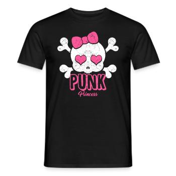 Punk rock music punk rocker punks punk gift - Men's T-Shirt - black - Front - AI Model Male 178 light (178cm)