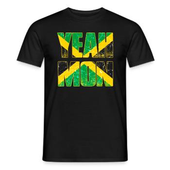 Jamaika Flagge Karibik Urlaub Rasta Reggae Jamaica - Männer T-Shirt - Schwarz - Vorne - AI Model Male 178 light (178cm)