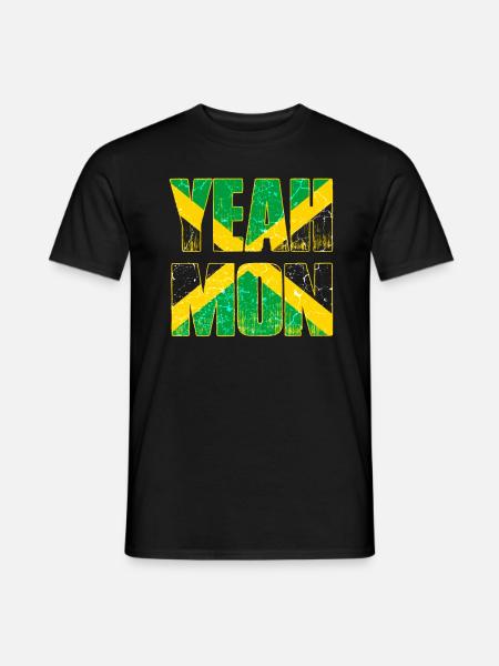 Jamaica flag caribbean vacation rasta reggae jamaica - Men's T-Shirt - black